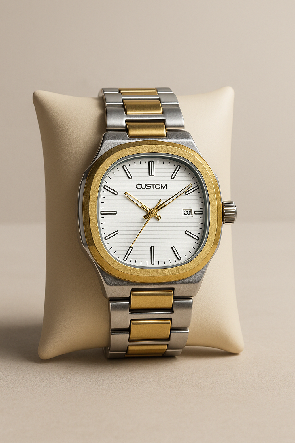 Fu$ion-| Bi-Tone Luxe Carbon Watch – Modern Classic Edition