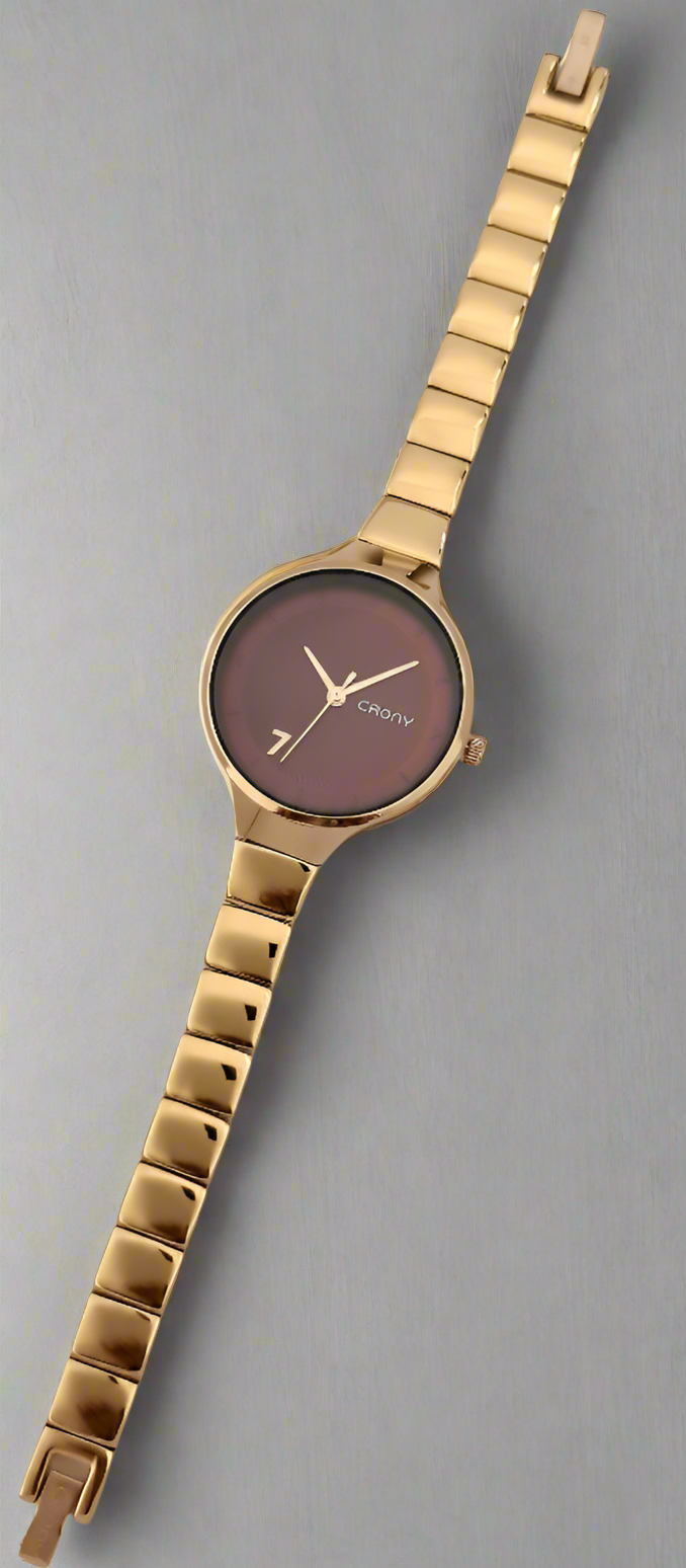 FU$ION | Crony Elegant Women’s Analog Watch – Premium Metal Strap (6 Variants)