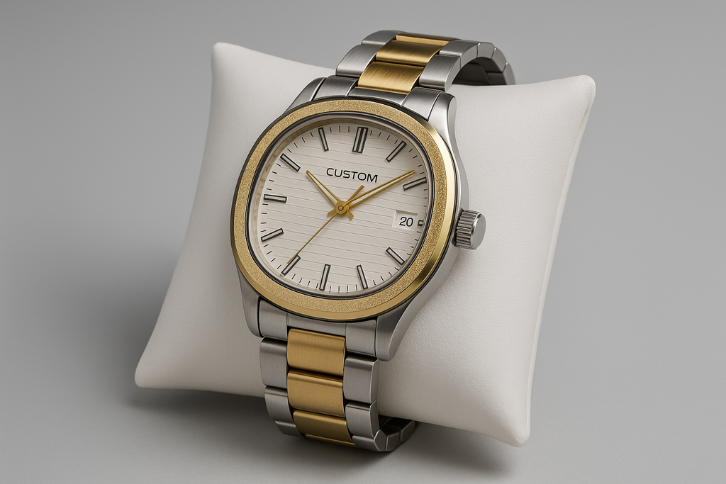 Fu$ion-| Bi-Tone Luxe Carbon Watch – Modern Classic Edition