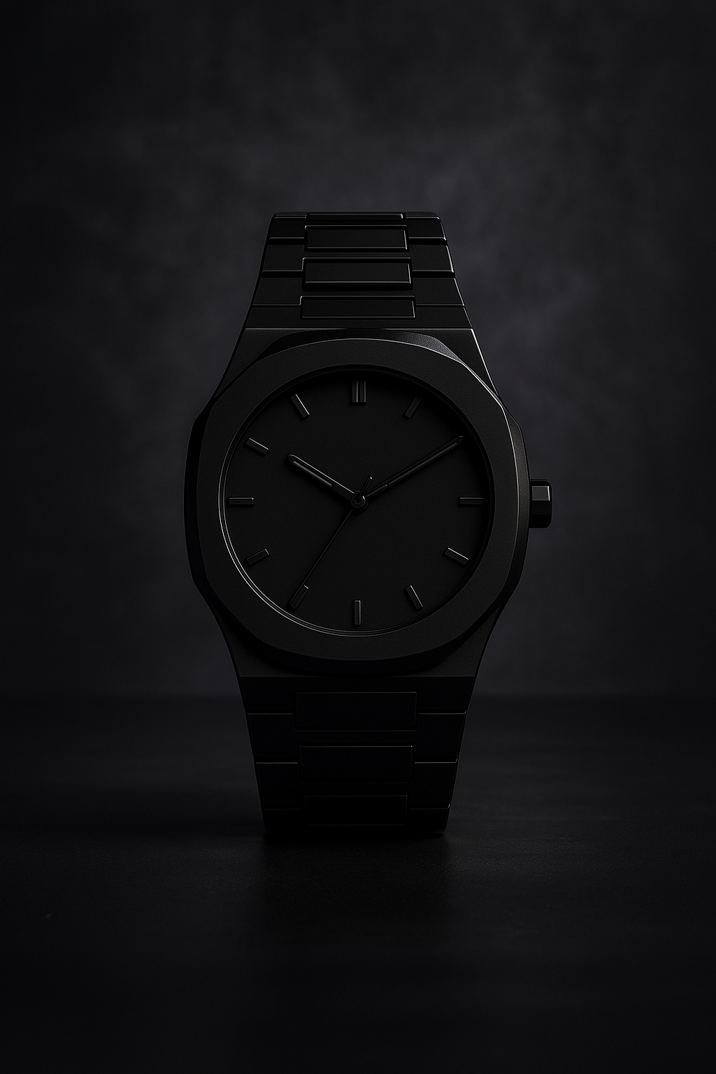 Fusion Luxury™ PolyCarbon Matte Black Watch | Ultra-Light & Durable