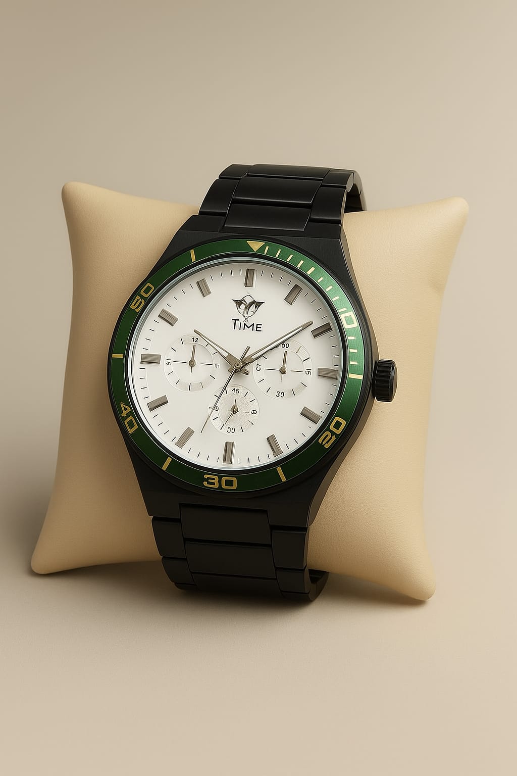 TIME Bold Series – Forest Green Edition | Men’s Chronograph Luxury Watch