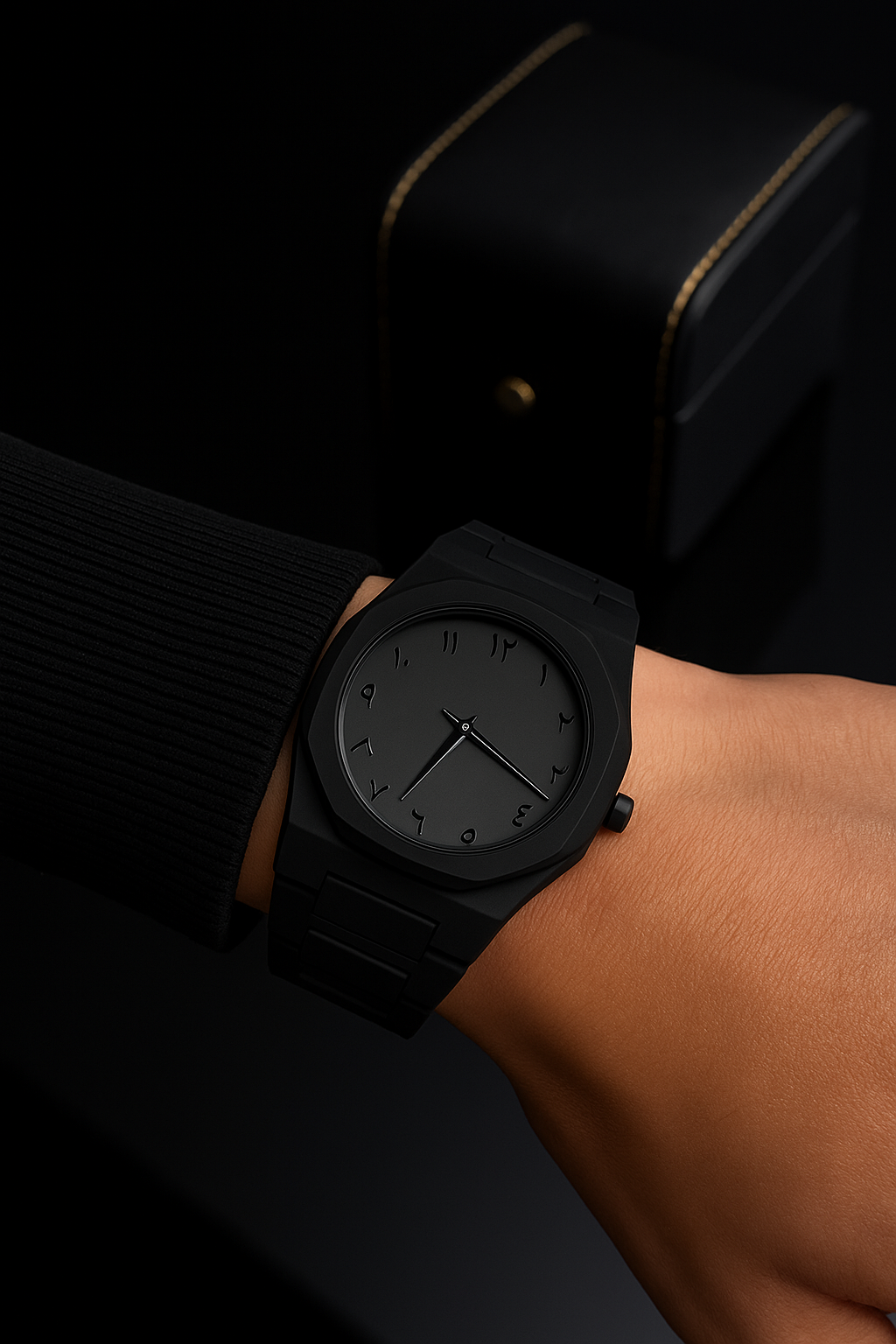 Fusion Luxury™ PolyCarbon Matte Black Watch | Ultra-Light & Durable