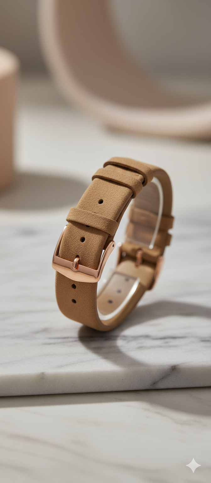 FU$ION | CRONY Full Chronograph Watch with Velvet Strap