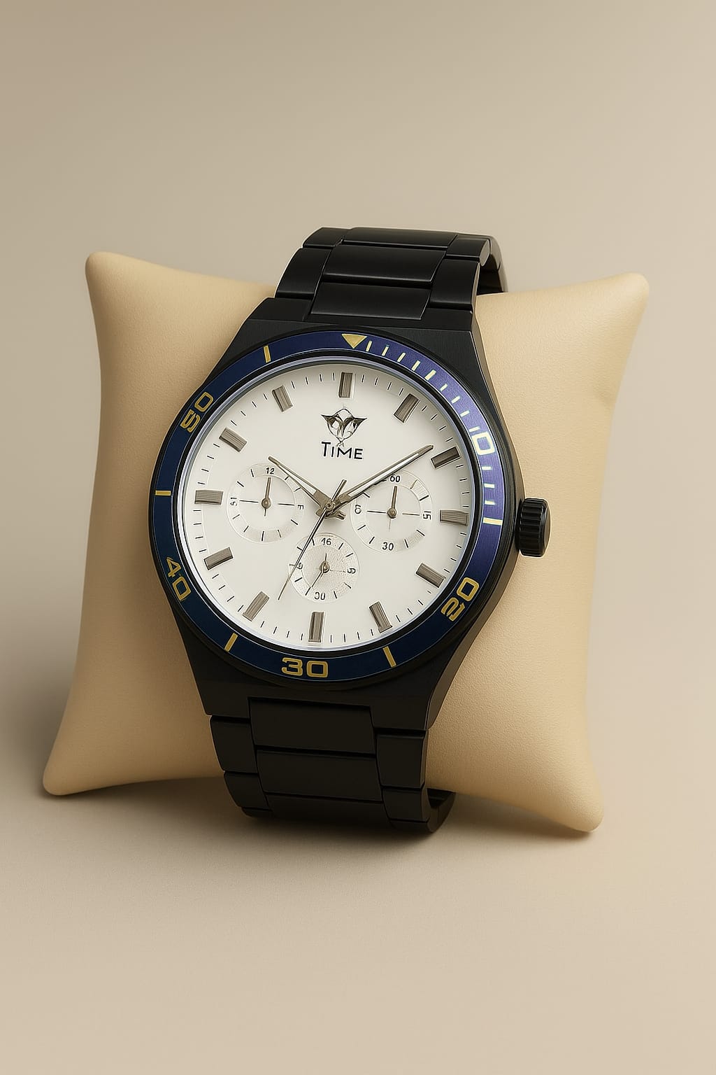 TIME Bold Series – Midnight Blue Edition | Luxury Chronograph Watch for Men